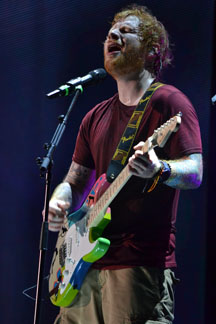 Ed Sheeran performs Houston concert