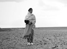 Malala Yousafzai at the Jordan/Syrian border on Feb. 16, 2014, in a still from "He Named Me Malala." (Gina Nemirofsky/20th Century Fox)