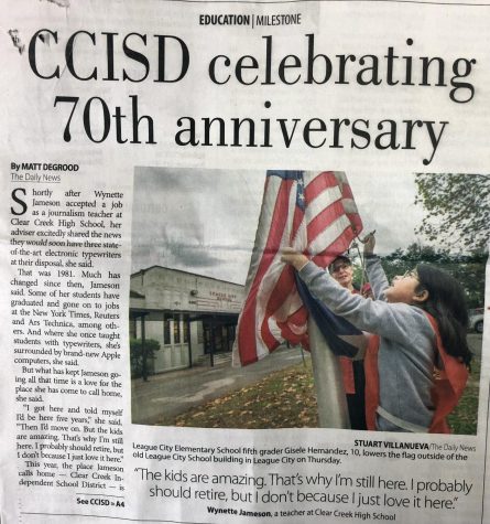 Galveston Daily News celebrates 70 years with CCISD