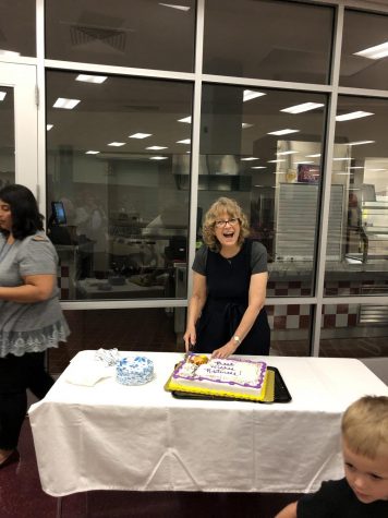 Cathy Donahoe (loved by all) is Paraprofessional of the Month and receives a standing O