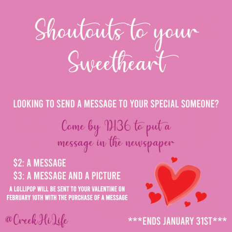 Shoutouts to your sweetheart announcement!