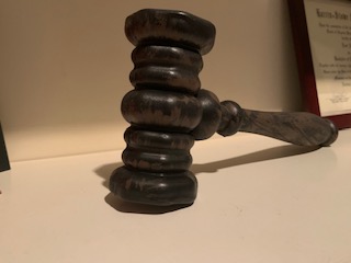 A gavel, used by judges across the nation to make their rulings