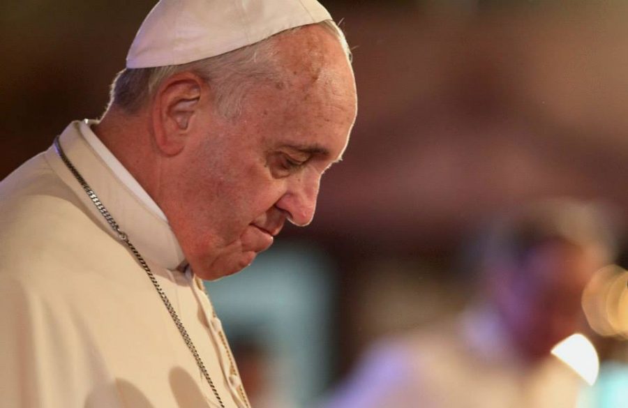 Pope Francis, who conducted a Palm Sunday Mass virtually due to the coronavirus pandemic